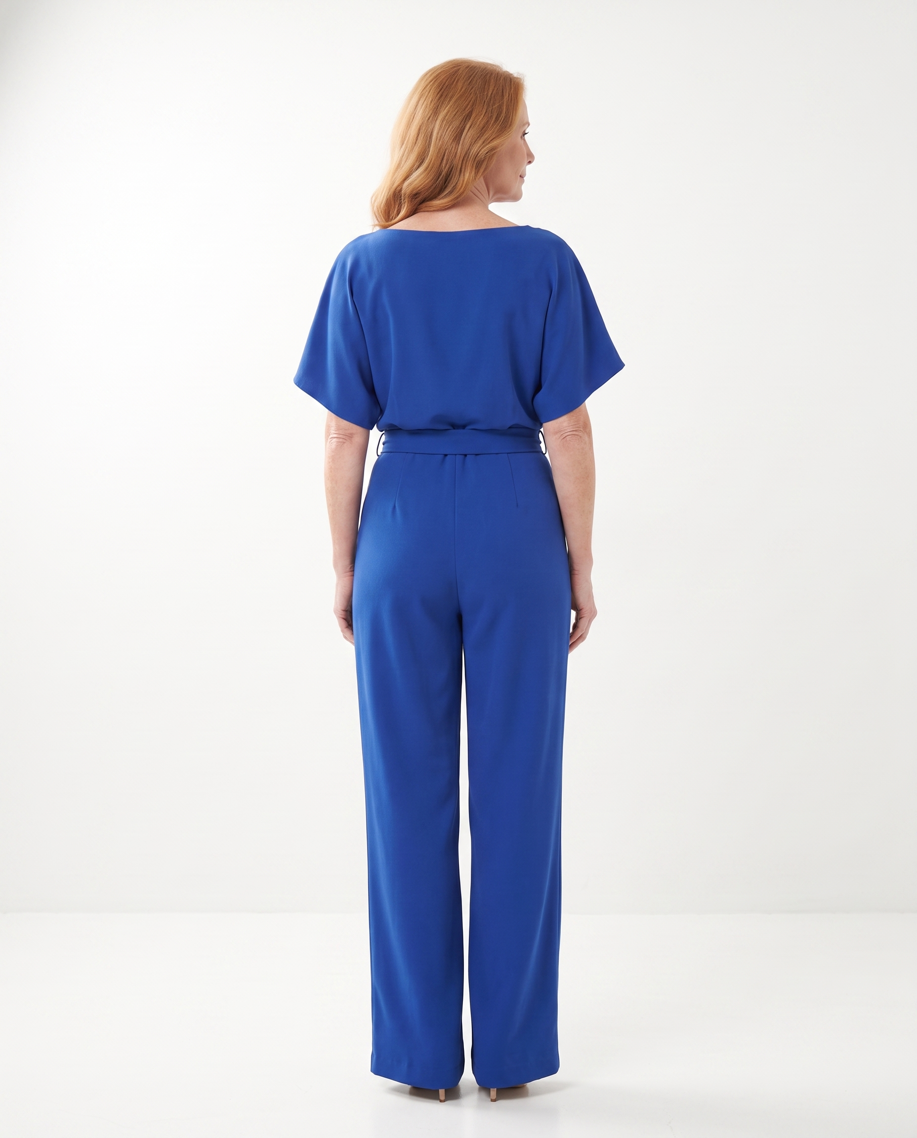 Melissa | Flattering Belted Wide-Leg Jumpsuit - Solfae