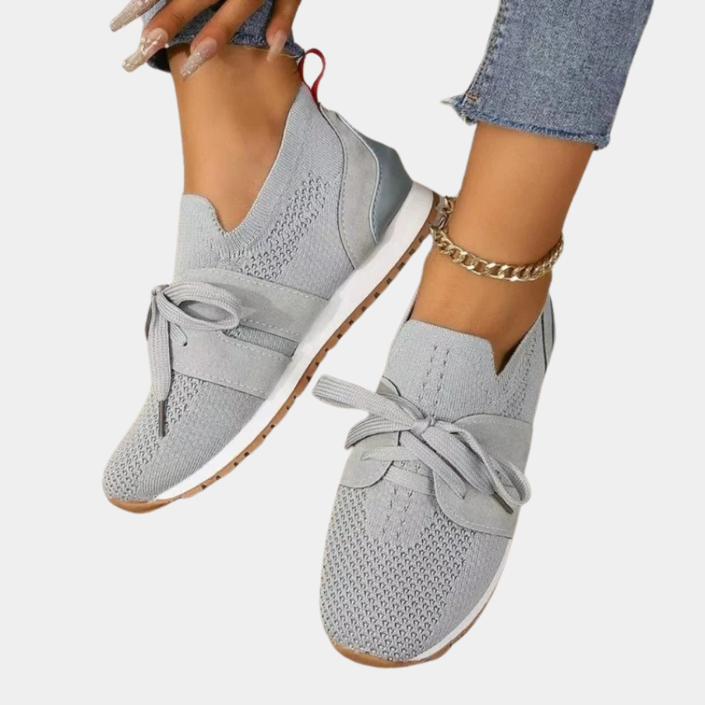 Monica | Comfortable Knit Lace Sneakers - Solfae