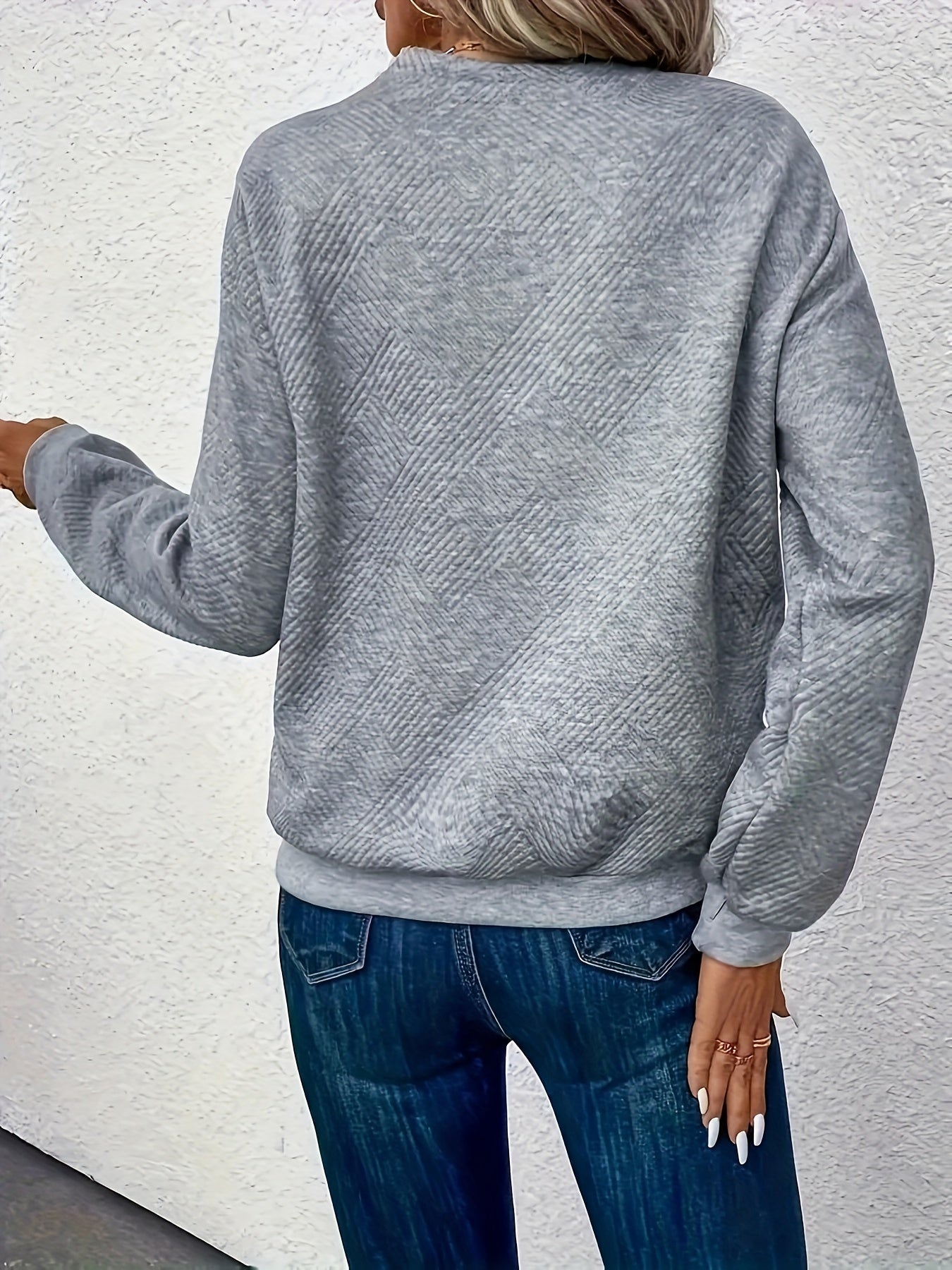 Nadine | Elegant Asymmetrical Button Sweater - Solfae