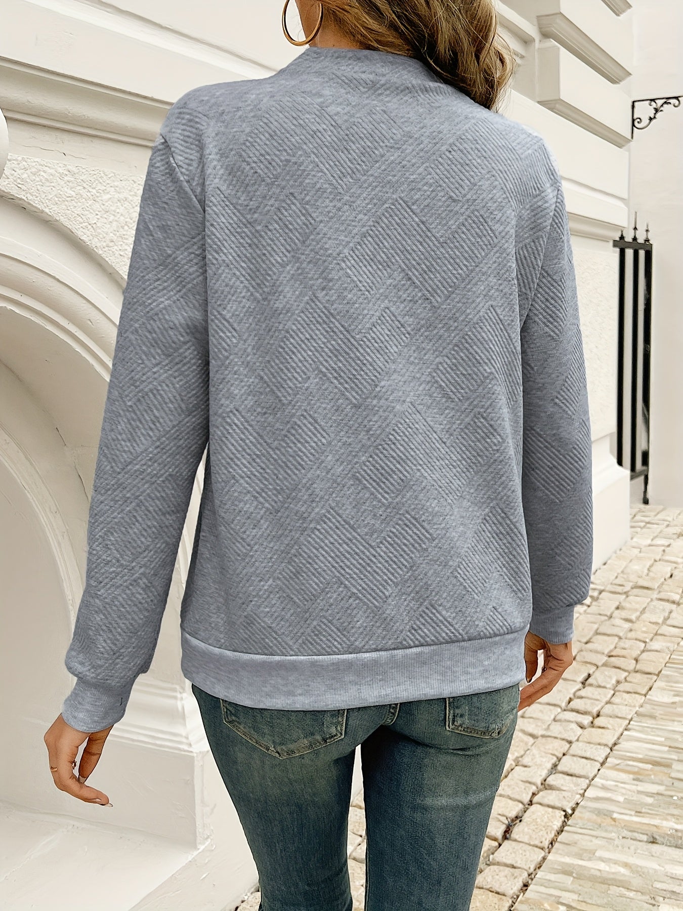 Nadine | Elegant Asymmetrical Button Sweater - Solfae