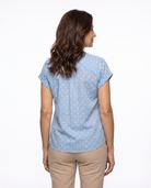 Nicole | Elegant Chambray Blouse - Solfae