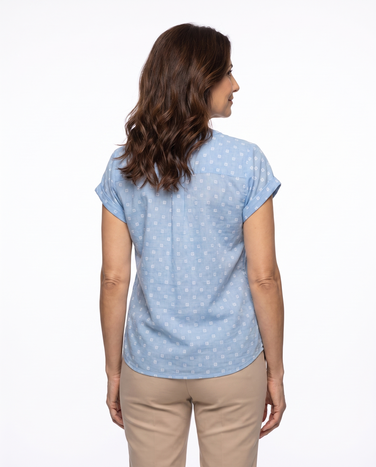 Nicole | Elegant Chambray Blouse - Solfae