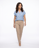 Nicole | Elegant Chambray Blouse - Solfae