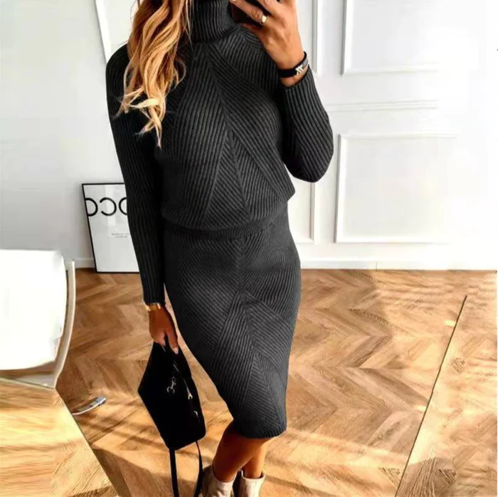 Nicole | Elegant Knit Sweater Set - Solfae