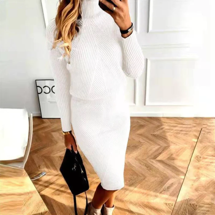 Nicole | Elegant Knit Sweater Set - Solfae