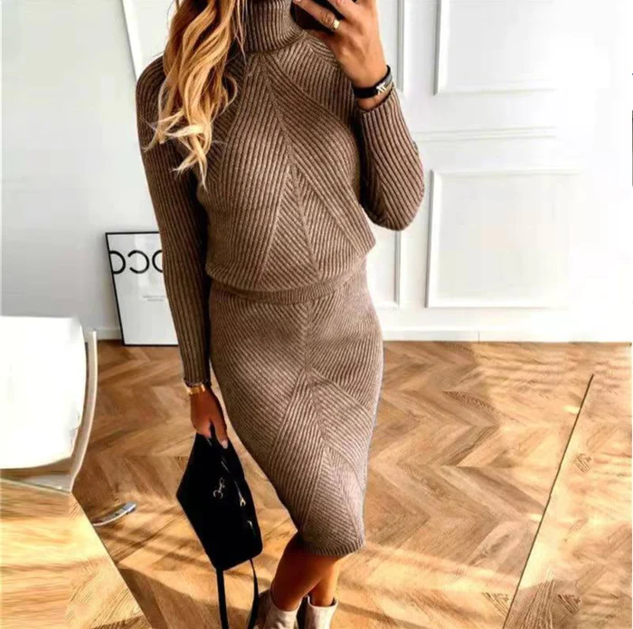 Nicole | Elegant Knit Sweater Set - Solfae