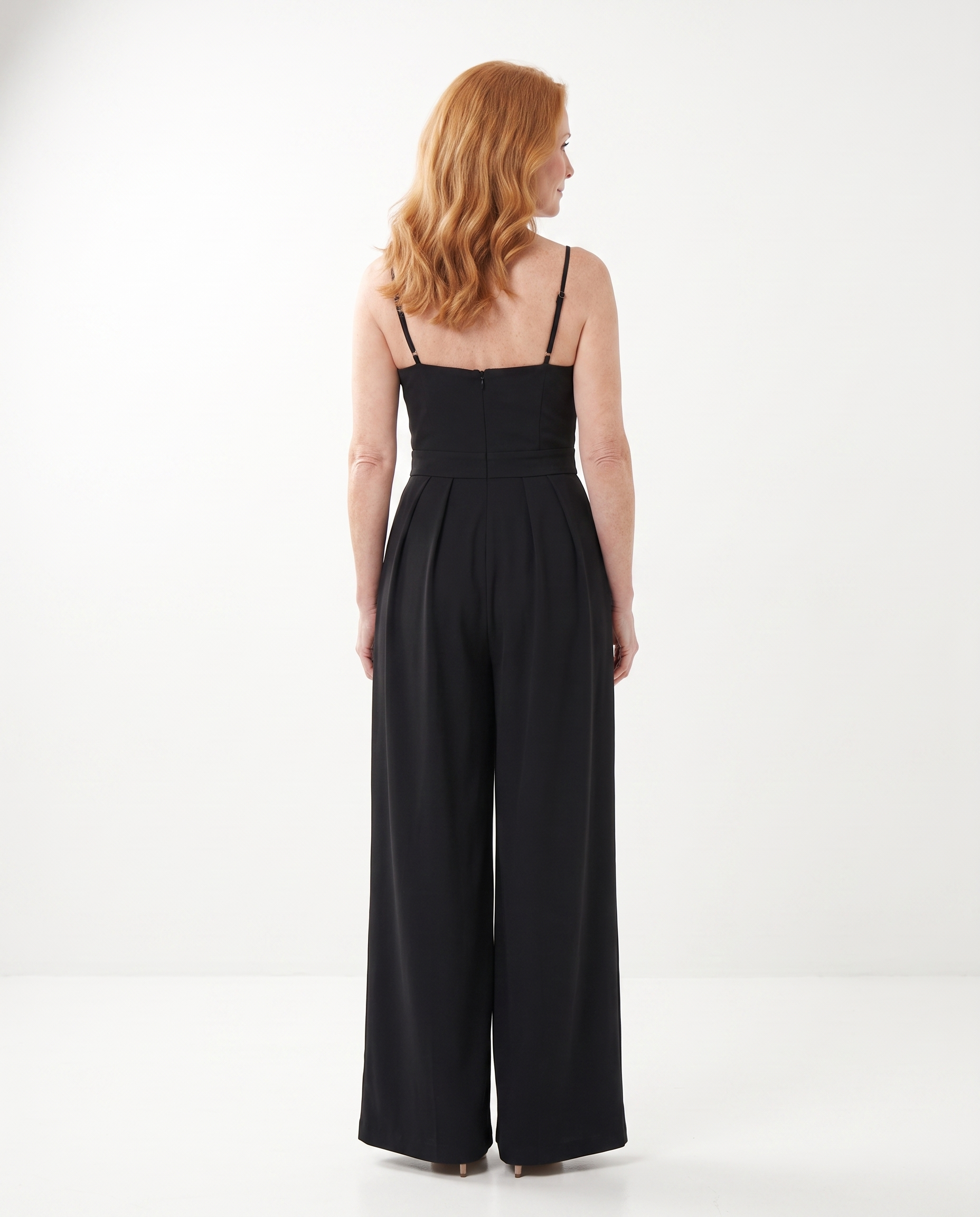 Nicole | Flattering Wrap Wide-Leg Jumpsuit - Solfae