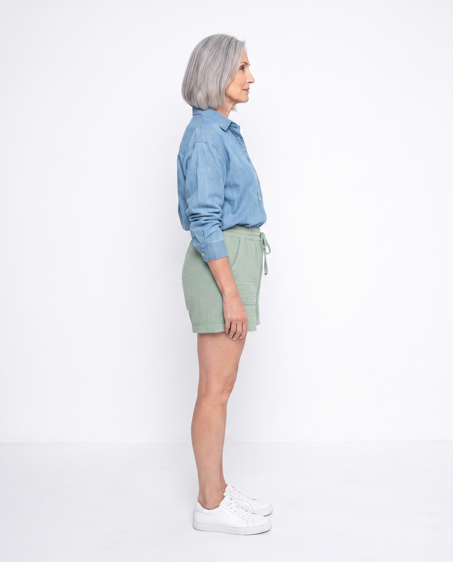 Nicole | Relaxed Cotton Drawstring Shorts - Solfae