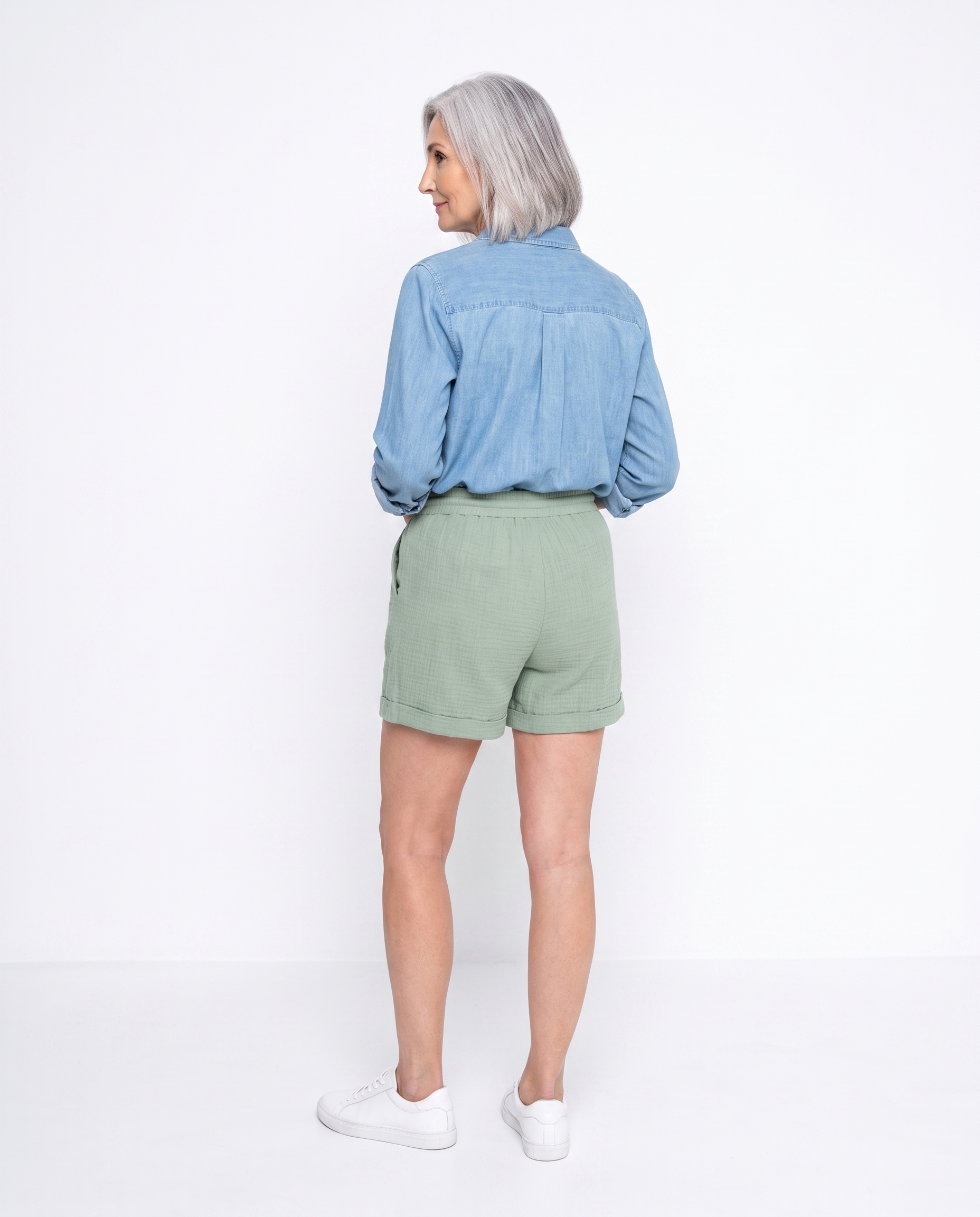 Nicole | Relaxed Cotton Drawstring Shorts - Solfae