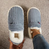 Rachel | Comfortable Corduroy Fur-Lined Slippers - Solfae