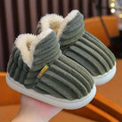 Rachel | Comfortable Corduroy Fur-Lined Slippers - Solfae