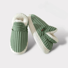 Rachel | Comfortable Corduroy Fur-Lined Slippers - Solfae