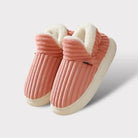 Rachel | Comfortable Corduroy Fur-Lined Slippers - Solfae