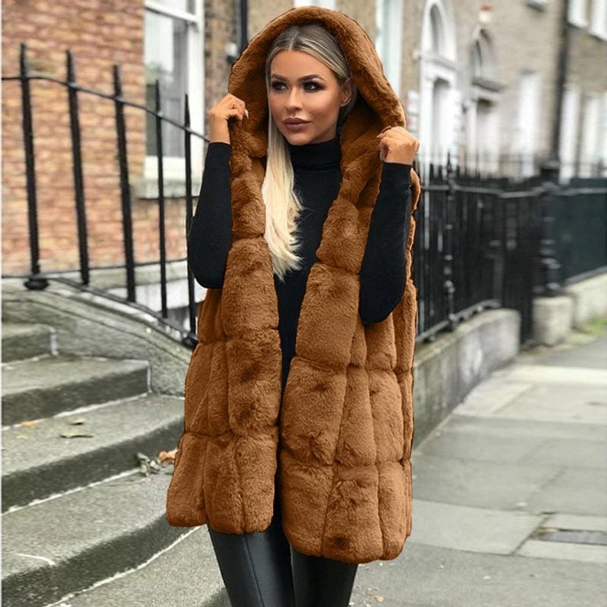 Rachel | Cozy Fur Gilet Jacket - Solfae