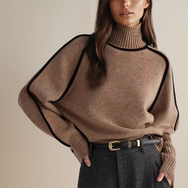 Rachel | Elegant Cashmere Turtleneck Sweater - Solfae