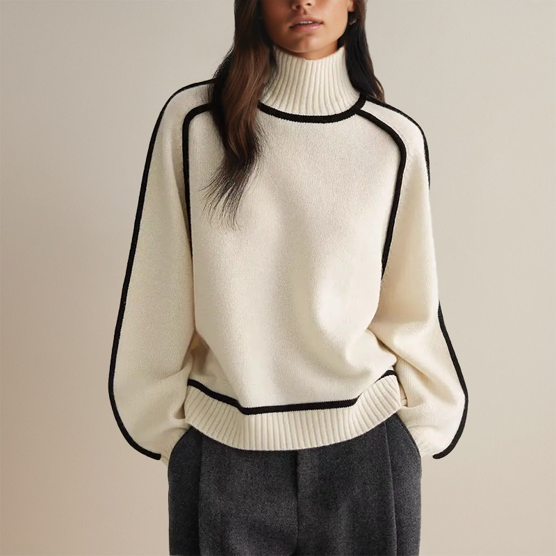 Rachel | Elegant Cashmere Turtleneck Sweater - Solfae