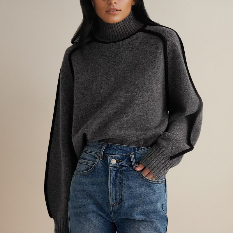 Rachel | Elegant Cashmere Turtleneck Sweater - Solfae