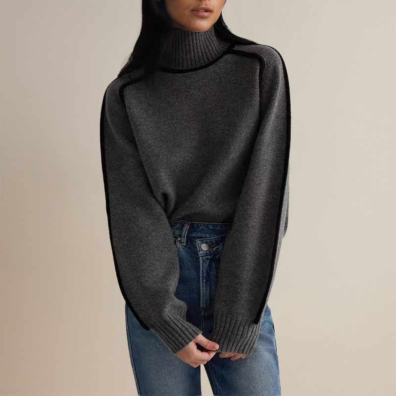 Rachel | Elegant Cashmere Turtleneck Sweater - Solfae