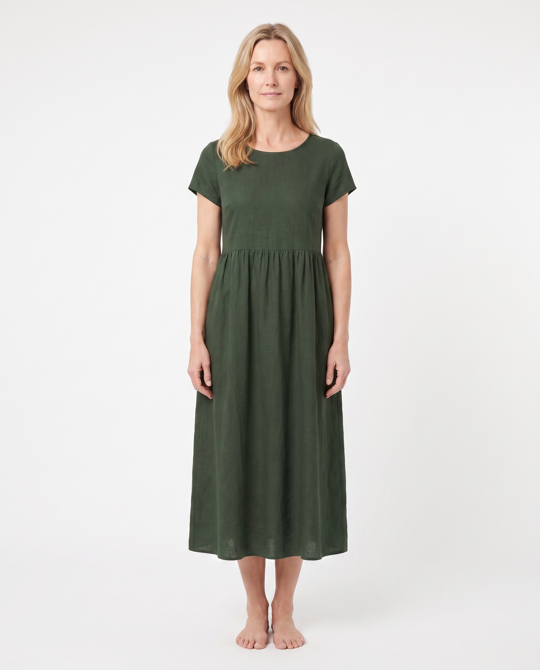 Rachel | Elegant Cotton Maxi Dress - Solfae