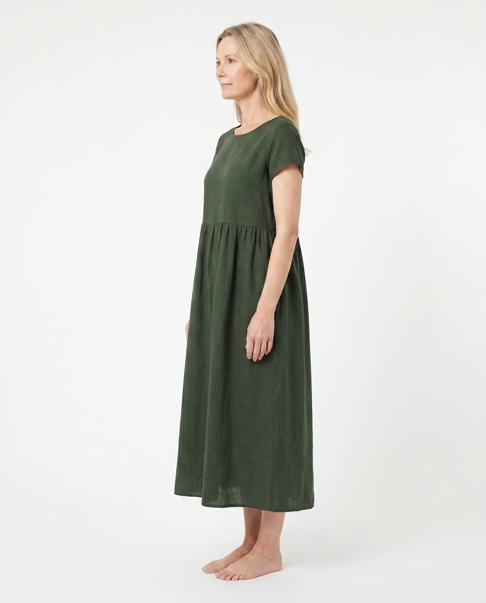 Rachel | Elegant Cotton Maxi Dress - Solfae