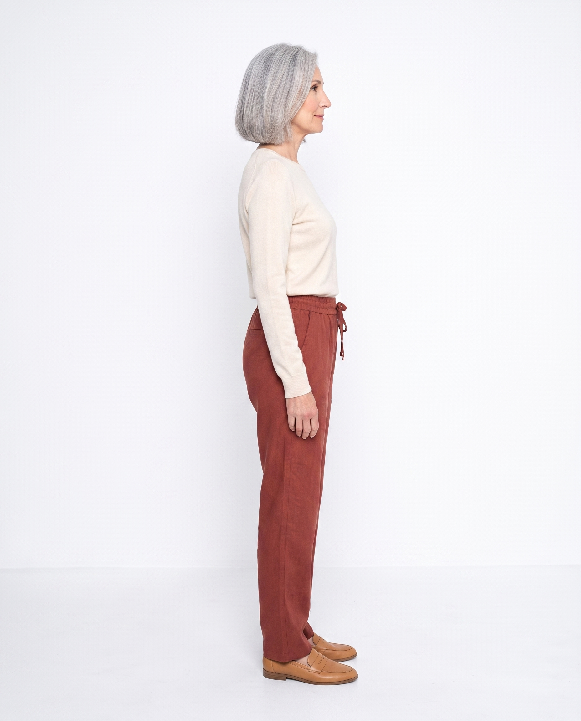 Rachel | Elegant Linen Drawstring Pants - Solfae
