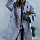 Rachel | Elegant Longline Wool Coat - Solfae
