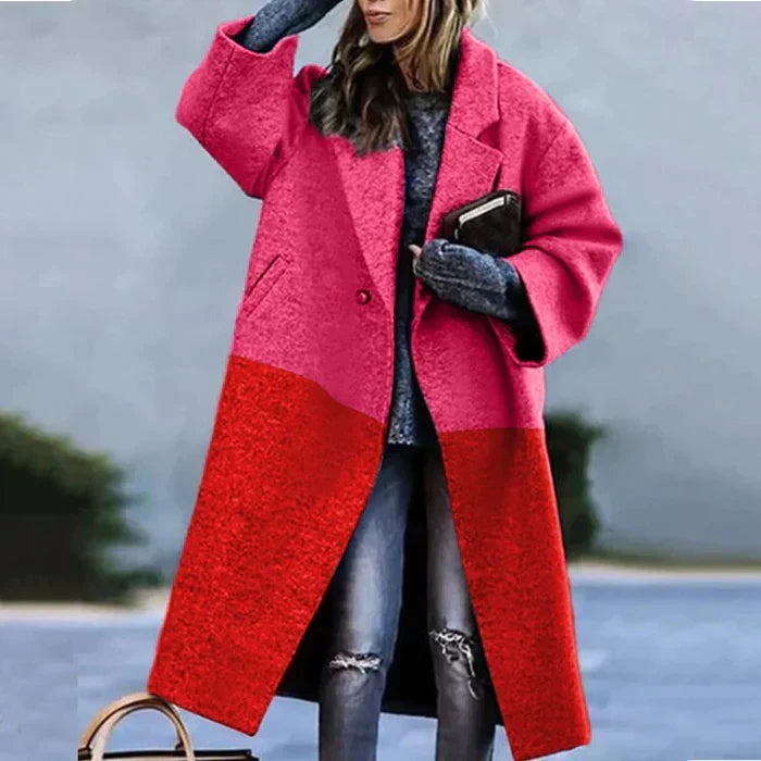 Rachel | Elegant Longline Wool Coat - Solfae