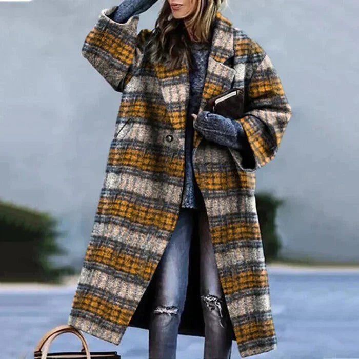 Rachel | Elegant Longline Wool Coat - Solfae