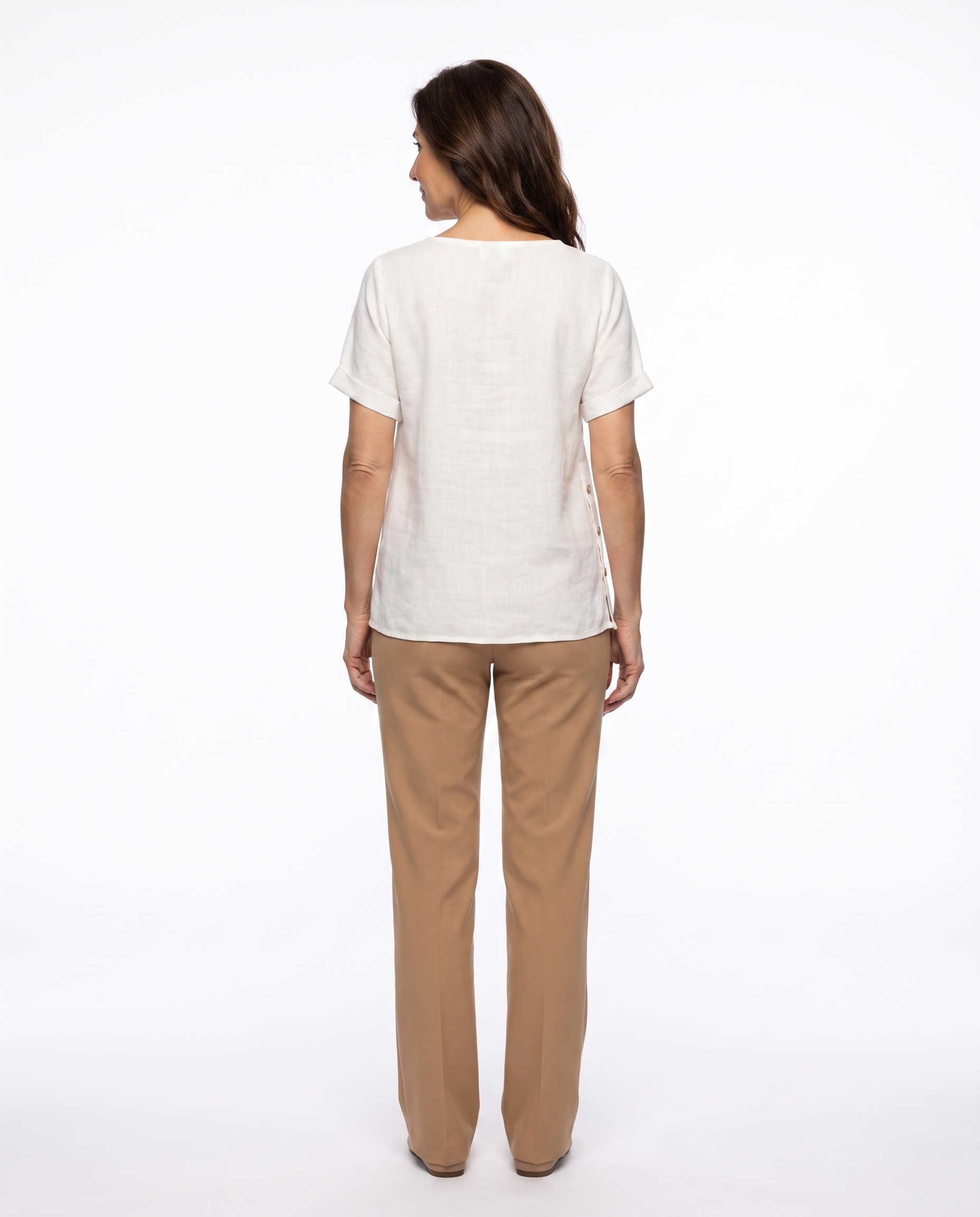 Rachel | Feminine Embroidered Linen Blouse - Solfae