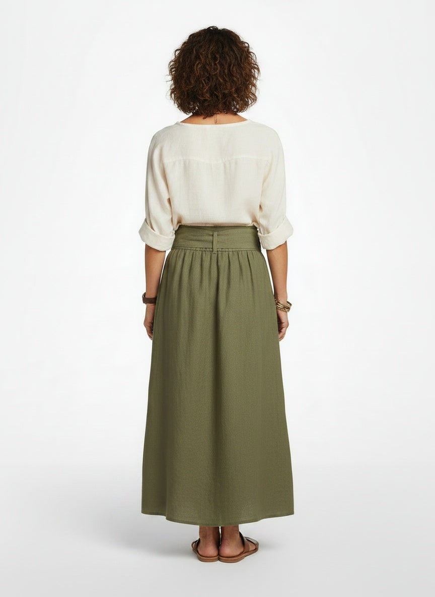 Rachel | Flattering Tie-Waist Two-Piece Set - Solfae