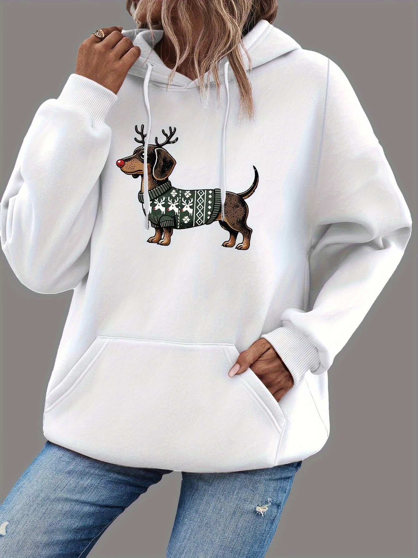 Rachel | Stylish Dachshund Graphic Hoodie - Solfae