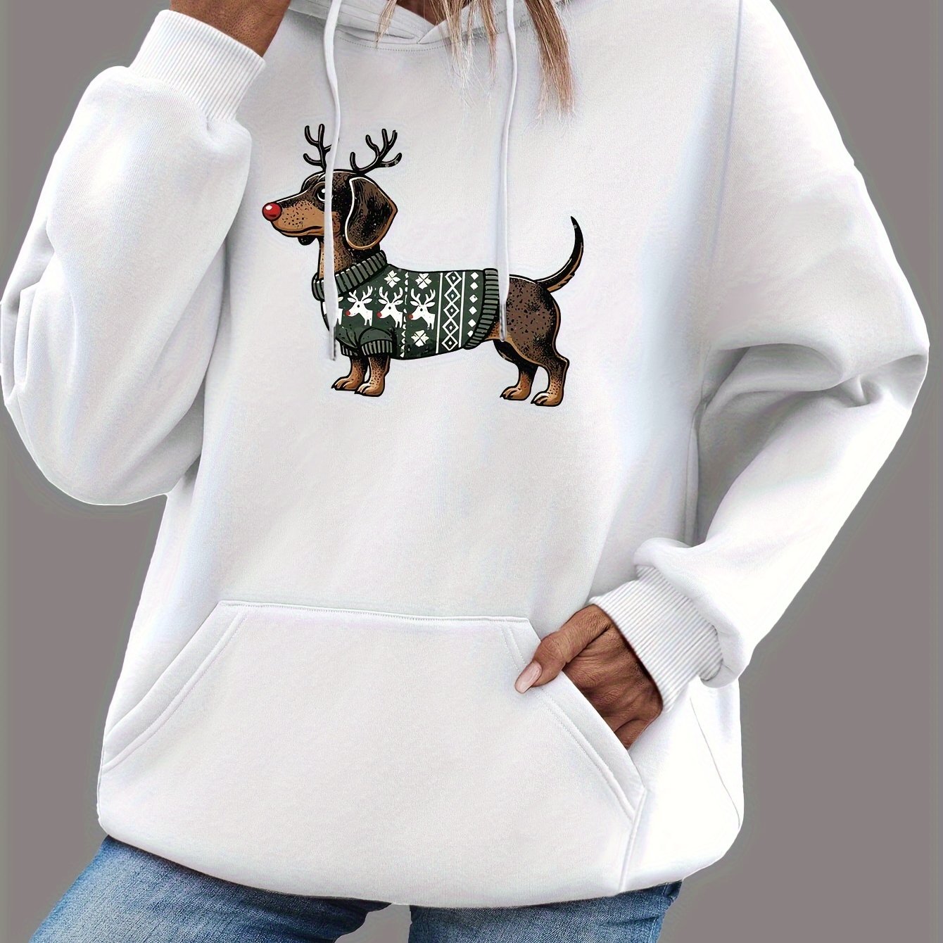 Rachel | Stylish Dachshund Graphic Hoodie - Solfae