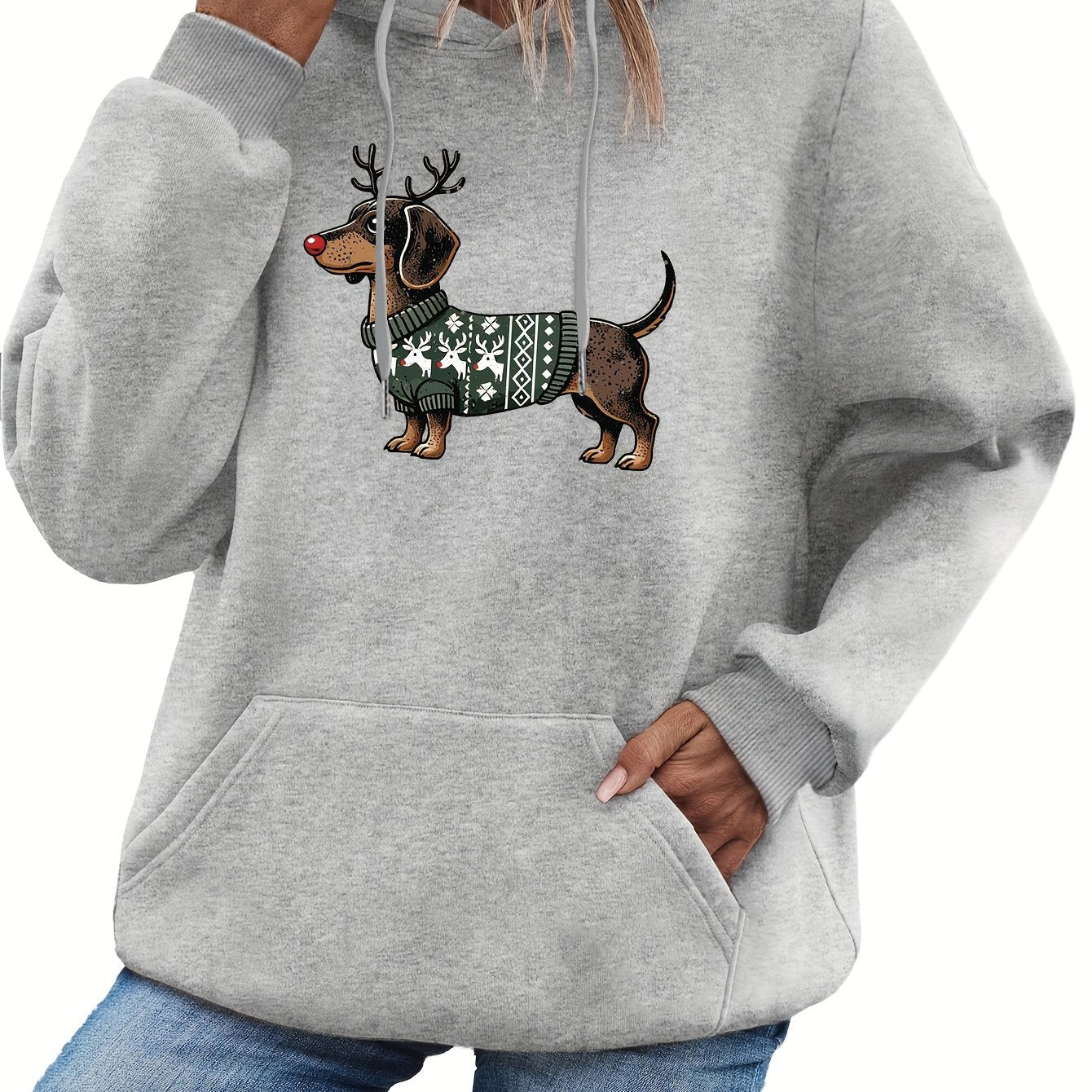 Rachel | Stylish Dachshund Graphic Hoodie - Solfae
