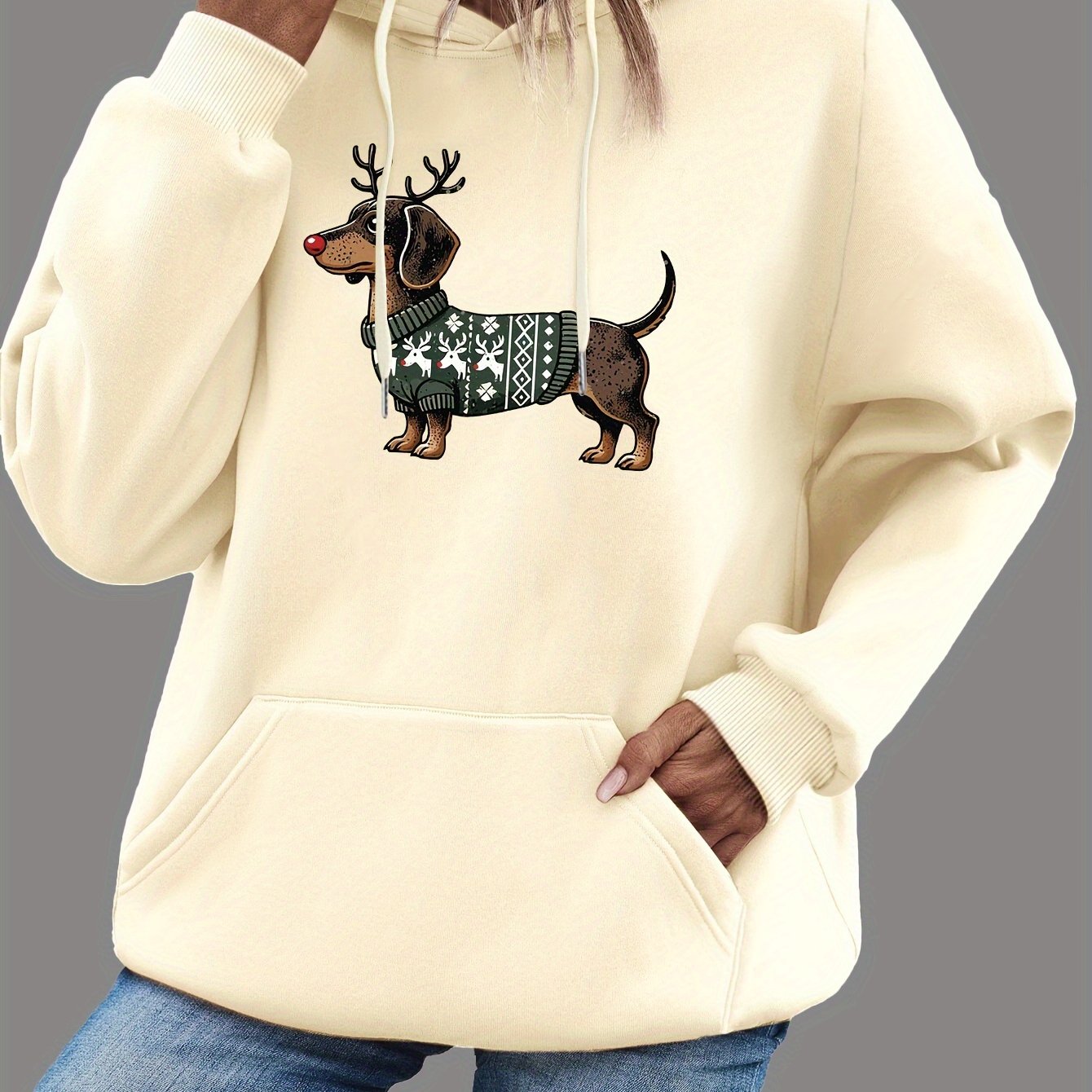 Rachel | Stylish Dachshund Graphic Hoodie - Solfae