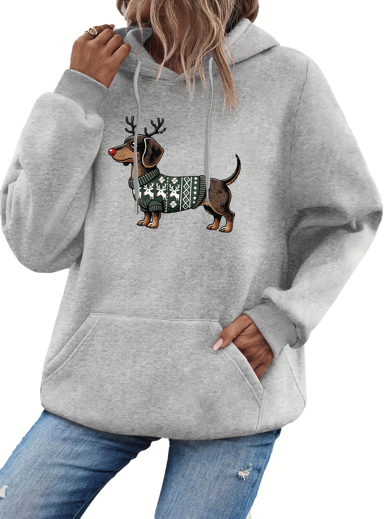 Rachel | Stylish Dachshund Graphic Hoodie - Solfae