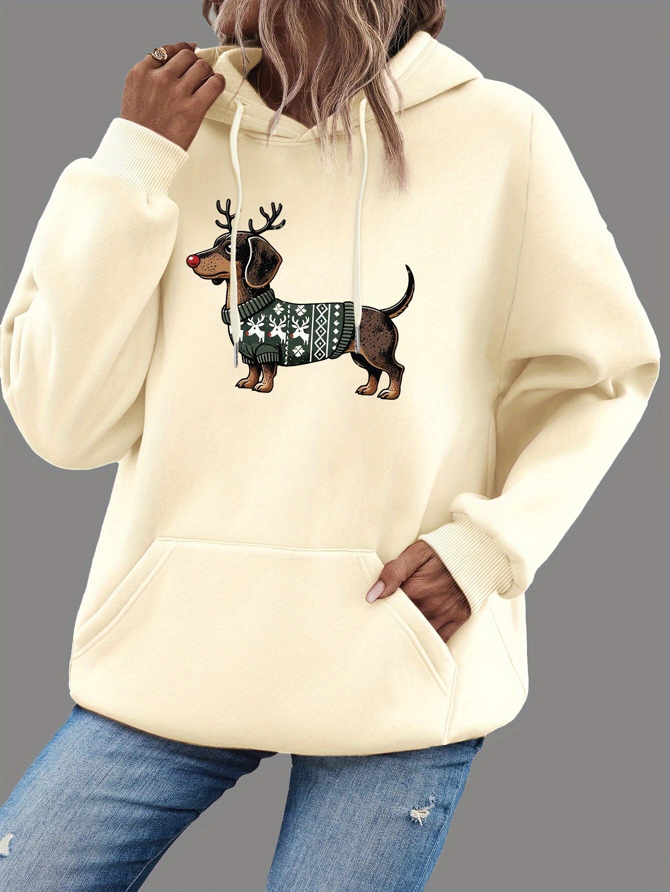 Rachel | Stylish Dachshund Graphic Hoodie - Solfae