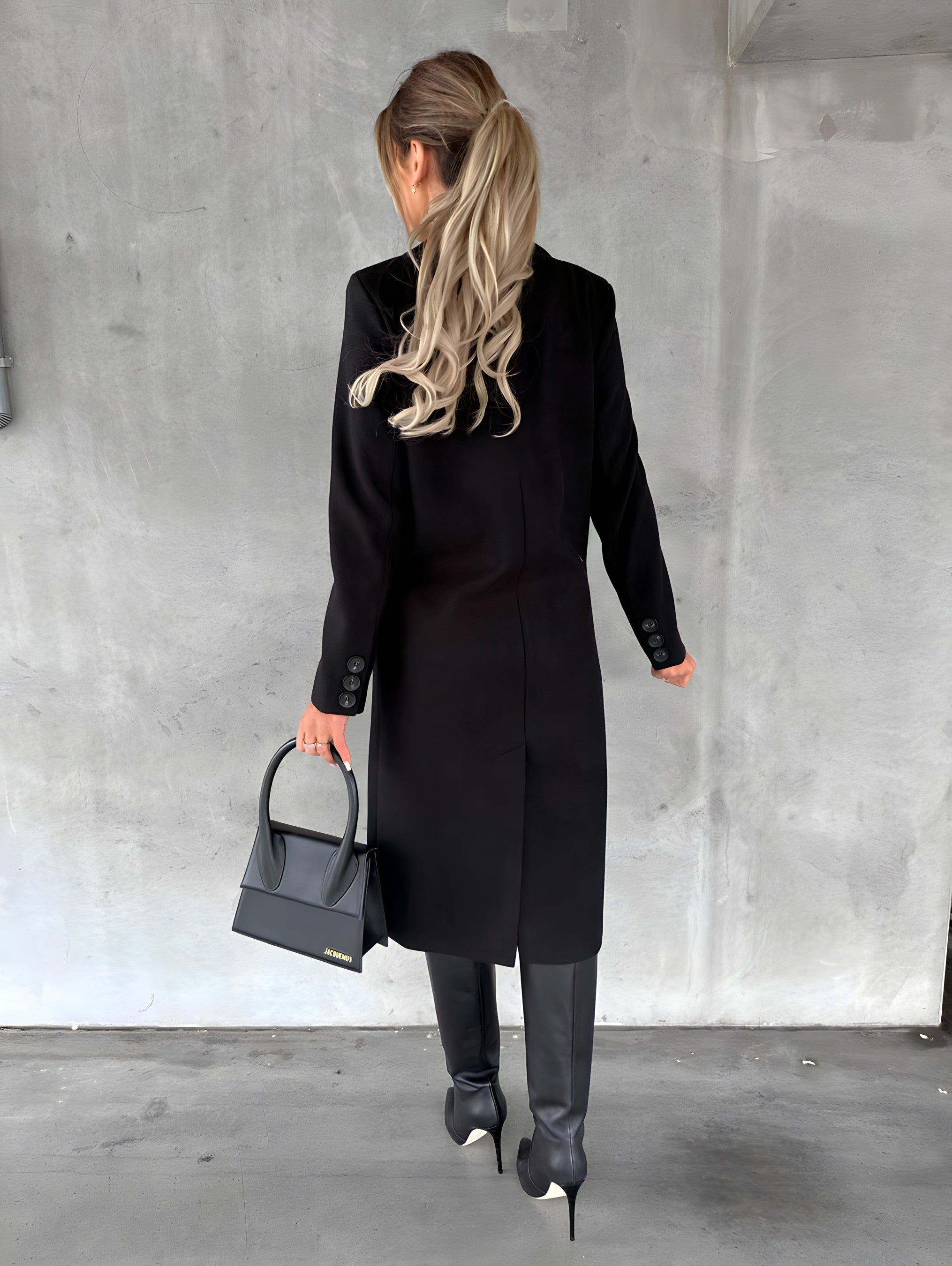 Rebecca | Elegant Double-Breasted Tailored Coat - Solfae