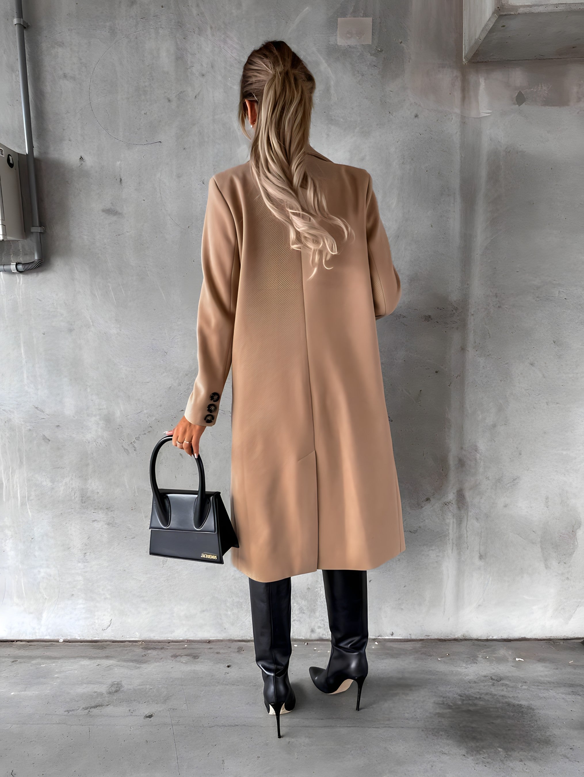 Rebecca | Elegant Double-Breasted Tailored Coat - Solfae