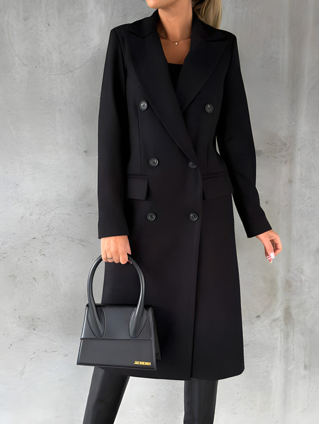 Rebecca | Elegant Double-Breasted Tailored Coat - Solfae
