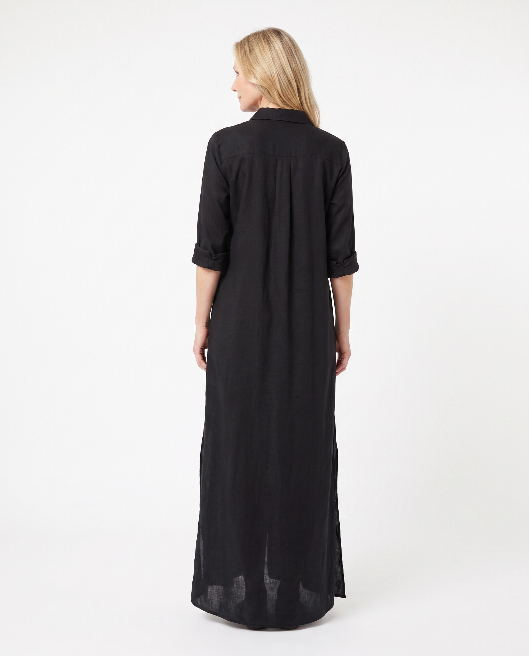 Samantha | Elegant Shirt Maxi Dress - Solfae
