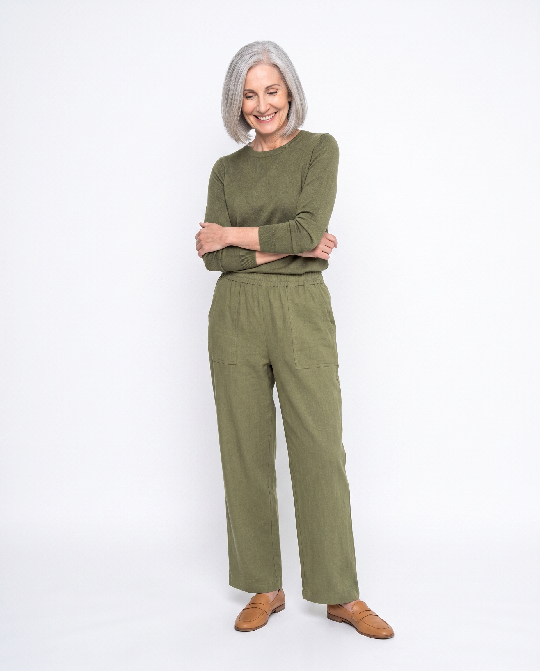 Stephanie | Elegant Linen Wide-Leg Pants - Solfae