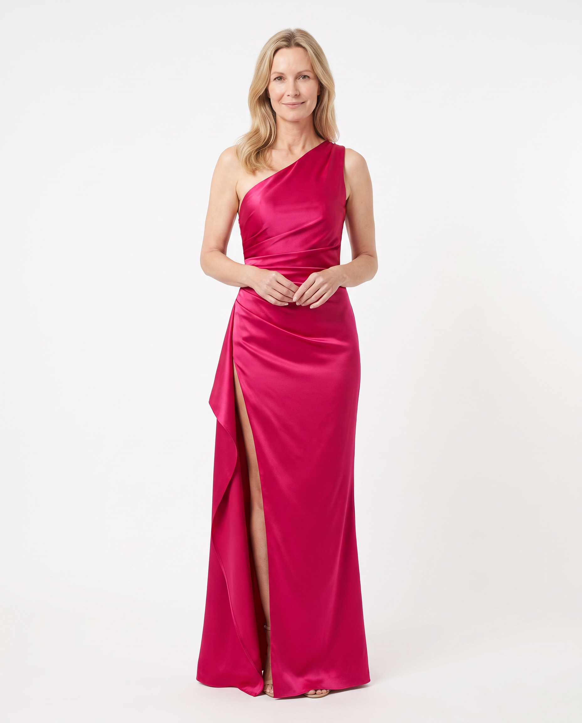 Stephanie | Elegant One-Shoulder Maxi Dress - Solfae