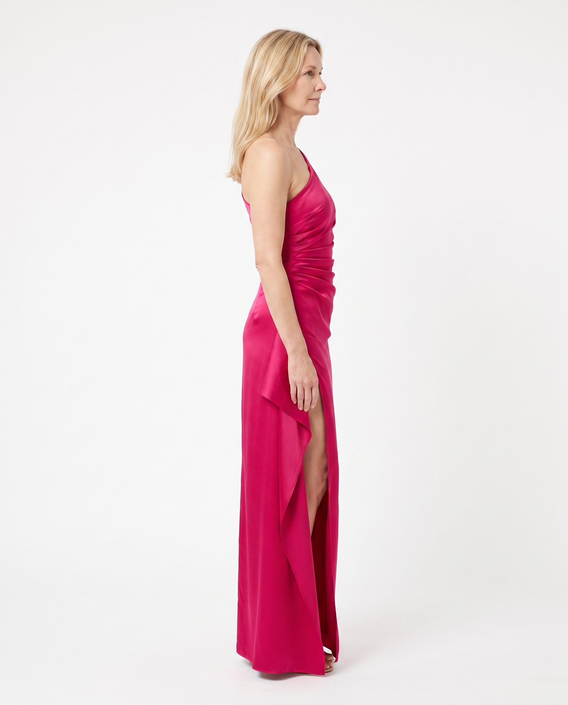 Stephanie | Elegant One-Shoulder Maxi Dress - Solfae