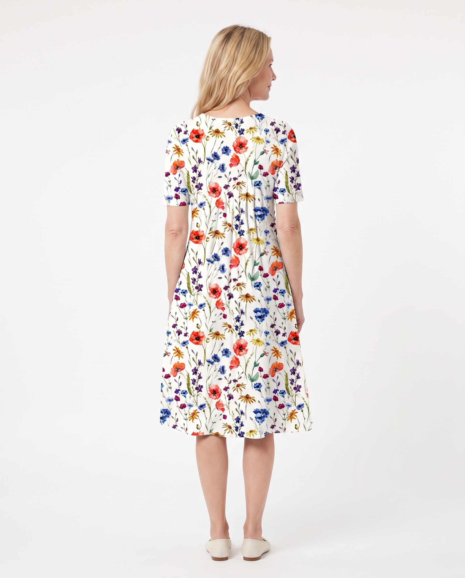 Stephanie | Elegant Pocket Midi Dress - Solfae