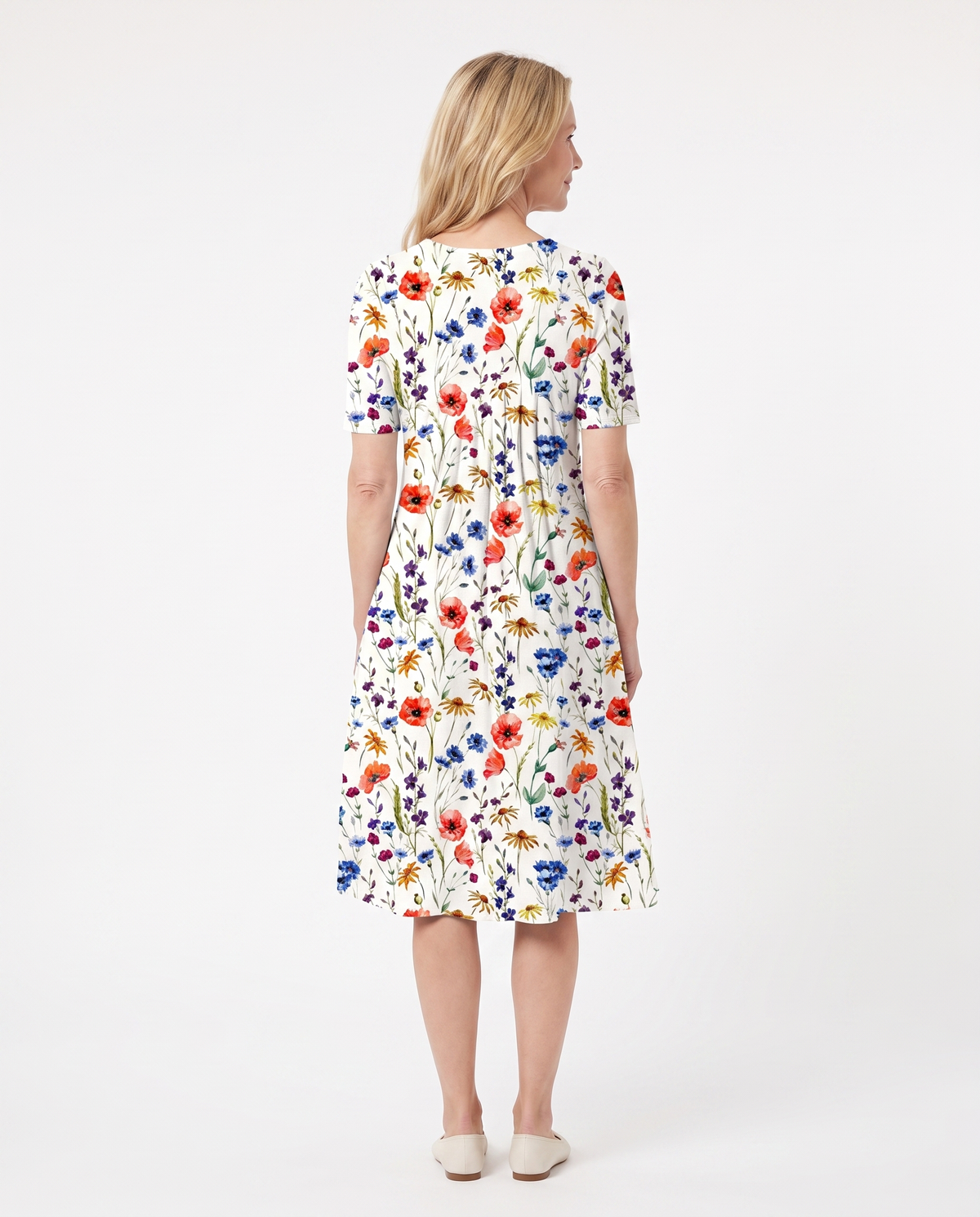Stephanie | Elegant Pocket Midi Dress - Solfae