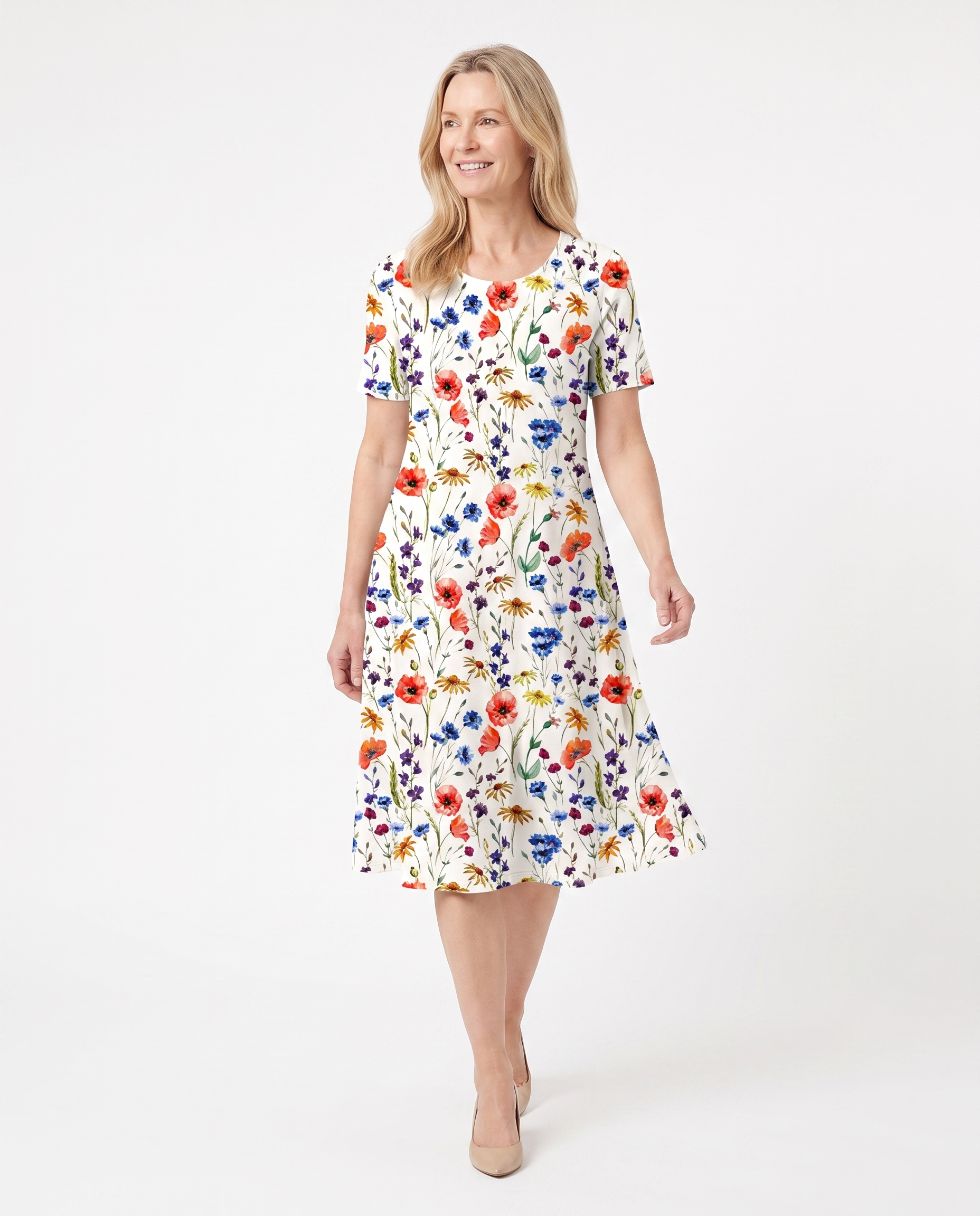 Stephanie | Elegant Pocket Midi Dress - Solfae