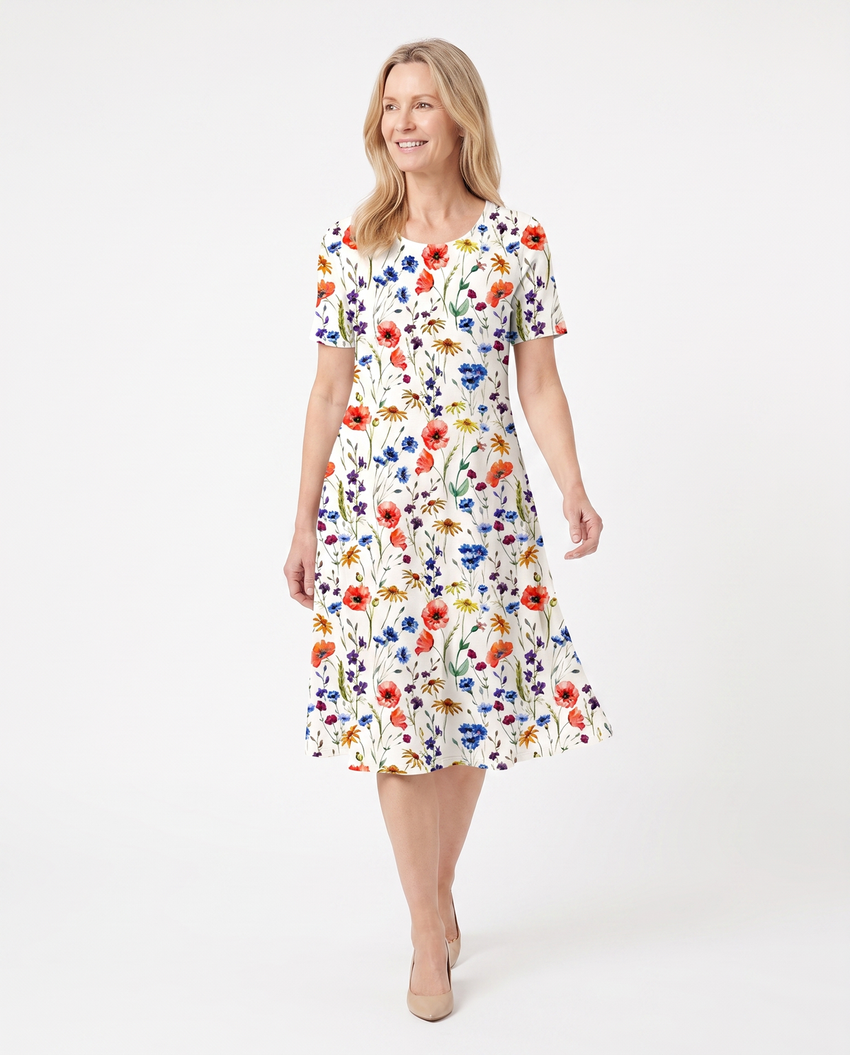 Stephanie | Elegant Pocket Midi Dress - Solfae