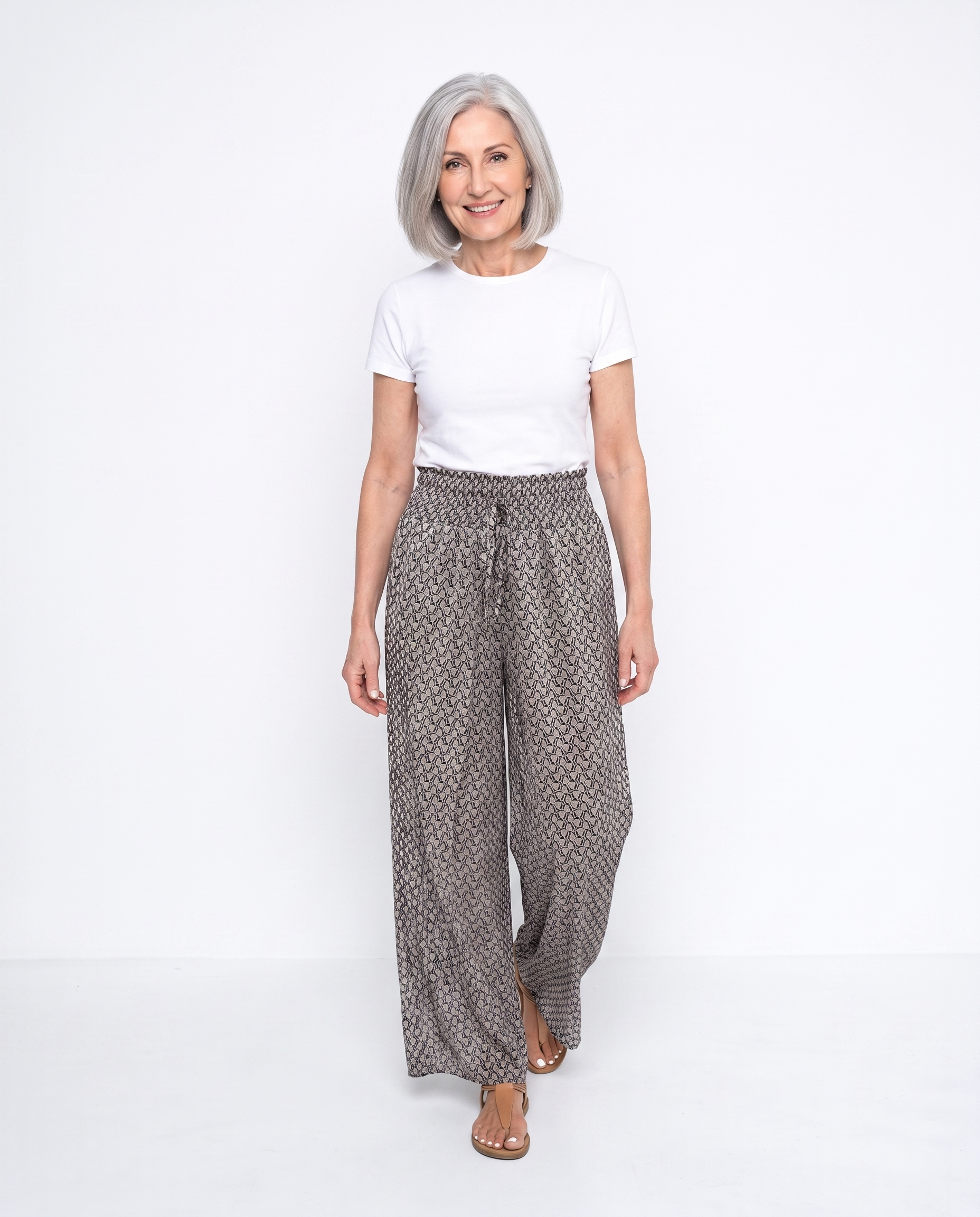 Stephanie | Elegant Wide-Leg Tailored Pants - Solfae