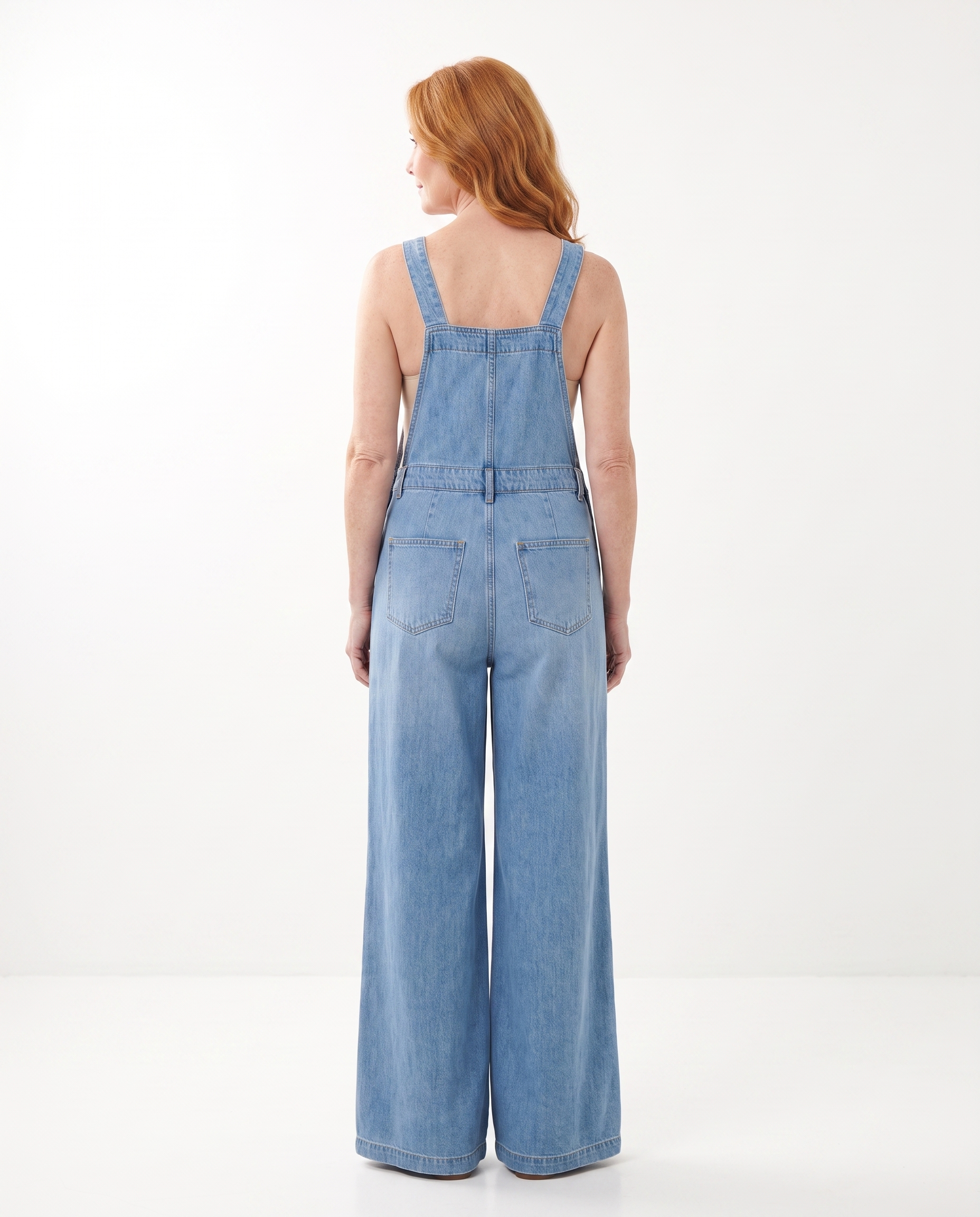 Stephanie | Flattering Denim Wide-Leg Jumpsuit - Solfae
