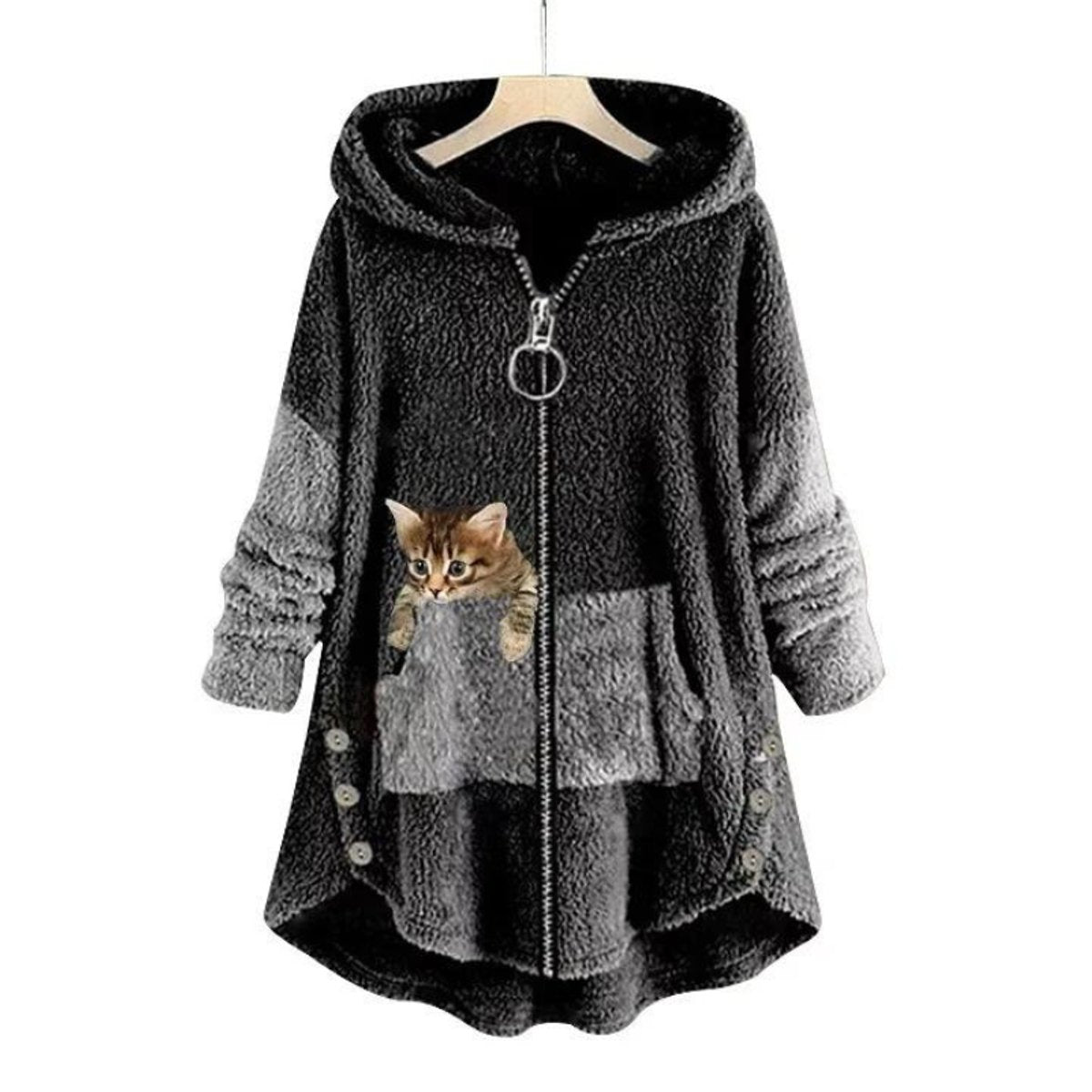 Stephanie | Stylish Hooded Cat Sweater - Solfae